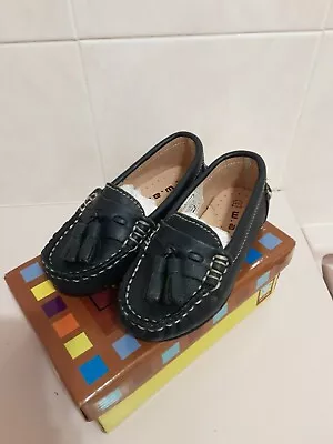 New Wag W.a.g. Loafers Shoes Leather Boys Girls Model 1793  Sz Eu 23 Us 7m • $49.99