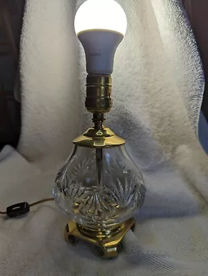 Waterford Crystal Table Lamp With Shade Frame ONLY (no Fabric On Shade Frame!) • $31