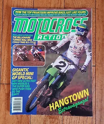 Motocross Action Magazine July 1988 Mx Motocross Supercross Hangtown Coverage • $14.99