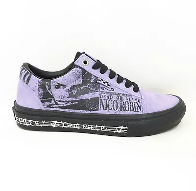 Vans One Piece Skate Old Skool Nico Robin Purple Skate Shoe Sneaker Mens Size US • $74.89