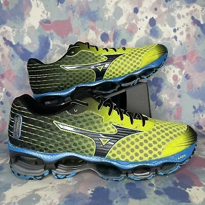 Mizuno Wave Prophecy 4 'Lime Punch' Running Shoes Men’s Size 13 • $149