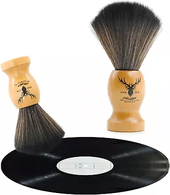 Small Vinyl Record Cleaner With Wooden Handle - Vinyl Record Brush For Anti-Stat • $8.38