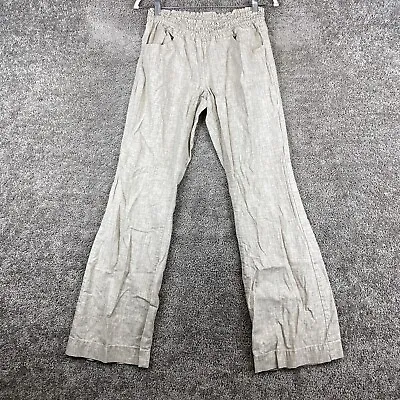 Freestyle Revolution Pull-On Paperbag Waist Flare Pants Medium Tan Low Rise • $13.27
