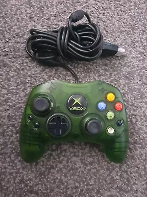 Official Original Microsoft Xbox S Green Wired Controller Control Pad. • £32.99