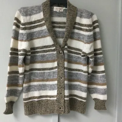 Vintage Donn Kenny Sweater Cardigan Size Medium Button Front Long Sleeve • $21