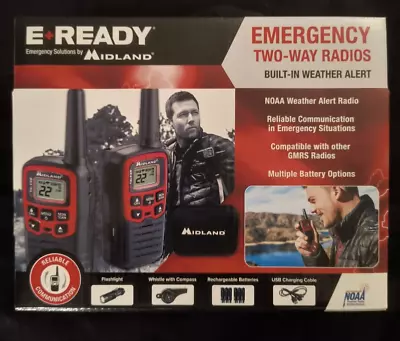 Midland EX37VP E+ READY Walkie Talkie Kit Emergency 2-Way Radios - Brand New • $43