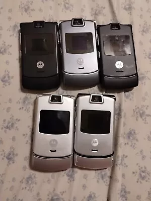Lot Of (5) Motorola RAZR V3/V3m Phones - For Parts Not Tested No Batteries • $25