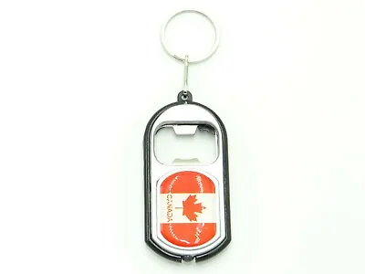 Country Flag Bottle Opener LBO Metal KeyChain Key Chains With Flash Light - New • $2.50