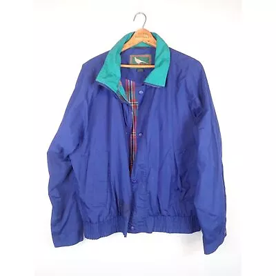 Field & Stream Dad Jacket Vintage 90s Blue Green Large Gordon & Ferguson READ • $18