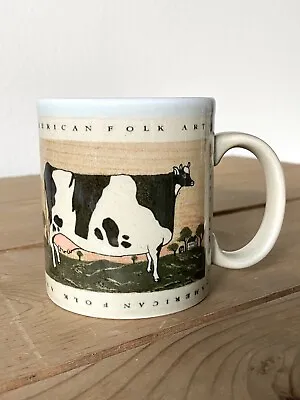 Otagiri Japan Warren Kimble American Folk Art  Cow  Mug/cup Farm Country • $12.95