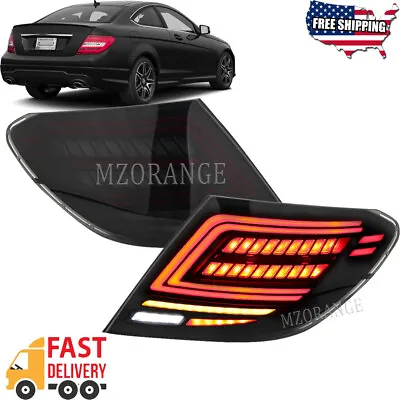 For Mercedes Benz W204 2007-2012 2013 2014 LED Tail Lights Brake Dynamic Signal • $337.59