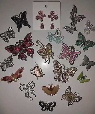 Vintage BUTTERFLY Jewelry LOT Sarah Coventry Napier LIA 🌟 Costume Jewelry Lot  • $29.99