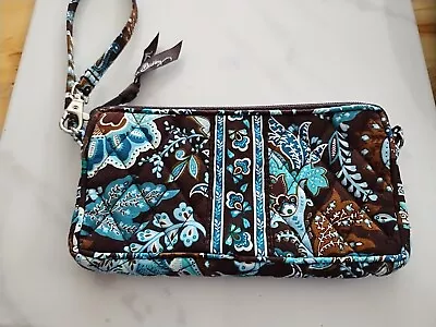 Vera Bradley Java Blue Wristlet - Retired Print • $15