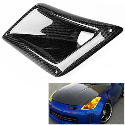 Front Bumper Carbon Fiber Air Vent Intake Duct Left For Nissan 350Z Z33 03-09 • $27.55