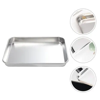 Stainless Steel Tray Appetizer Serving Tray Snack Plate Child • $11.49