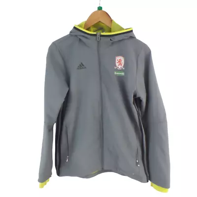 Adidas Middlesbrough FC Training Football Hooded Jacket 2015/16 - Size 13/14Y • £4.45