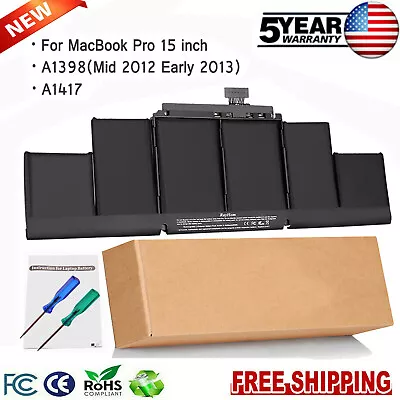 A1417 OEM Battery For Apple Macbook Pro 15 Retina A1398 Mid 2012 Early 2013 US • $45.90