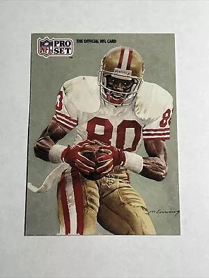 Jerry Rice 1991 Pro Set A#379 All-NFC Team Portrait By Merv Corning  • $13.99