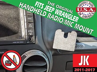 Fits 2011-18 Jeep Wrangler JK CB/MIC/Handheld Radio Dash Mount - No Drill • $15.99