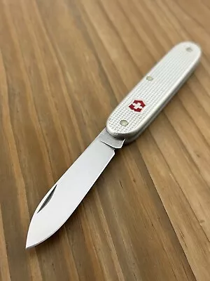 Victorinox Solo Alox Swiss Army Knife 93mm Silver • $25