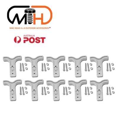 $15.95 • Buy 10 X T Handles For 50AMP Anderson Plug Connector For Auto 4WD Caravan Grey SB50