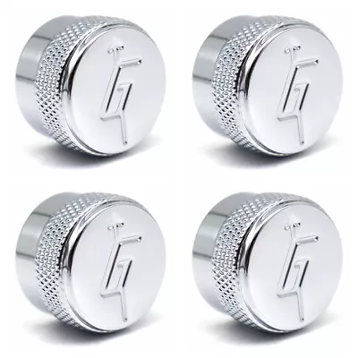 4 Pcs Gretsch “G” With Arrow Logo Control Knobs Metal Guitar Knobs Silver • $15.99