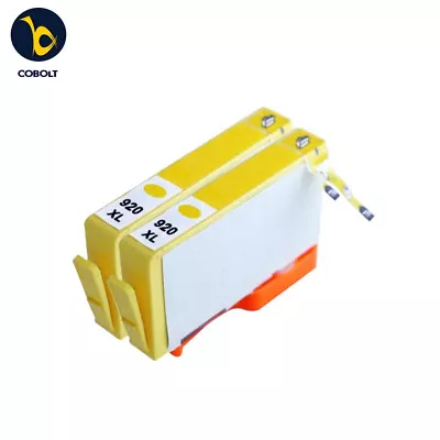 2 YELLOW INK CARTRIDGE 920XL Fits For HP Officejet 6000 6500 6500A 7000 7500A • £5.99