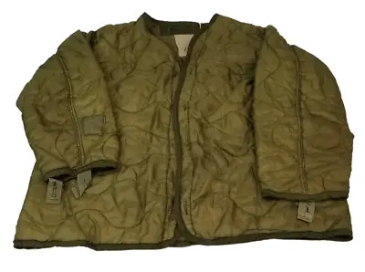 Used Olive Drab M-65 Quilted Field Jacket Liner *mocinc.1982* • $15.99