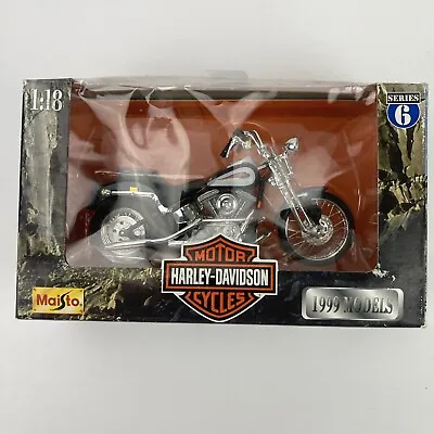 Vtg. Maisto 1999 Harley Davidson NIB Die Cast 1:18 Scale Motorcycle Series 6 • $10.62