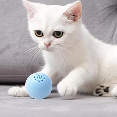 EY# Cat Music Ball Creative Electric Cat Ball Toys Squeak Pet Product (Light Blu • $18.36