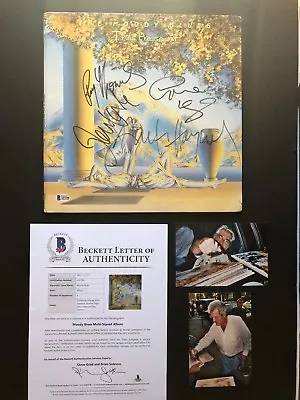 Moody Blues Rare!  The Present  Signed By 4 Album Cover Beckett  BAS Cert PROOF! • $795