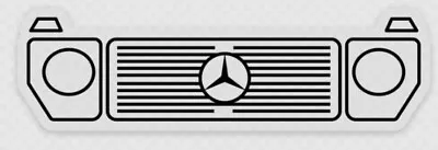 Mercedes G Wagon Grill Sticker (Black Or Green) G Wagen G500 G55 300GD • $3