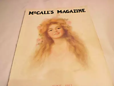 Antique McCalls Magazine June 1912 Fashion Pattern Book Needlework Vintage Ads • $21.99