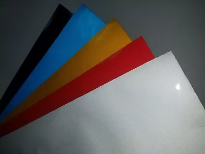 Reflective White Red Blue Yellow Cutting Craft Sign Vinyl 24  Adhesive Sheet • $9.99