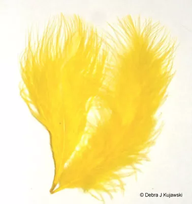 Quality Marabou Feathers YELLOW Fluffy 3-8  L  7 Grams Approx 35 Ct • $3.15
