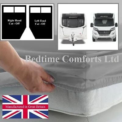 CARAVAN / MOTOR HOME CORNER CUT OFF FITTED SHEET (LH) High Quality Material • £15.99