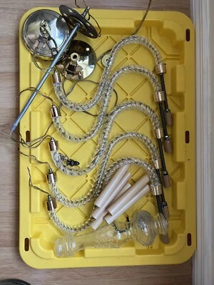 $35 • Buy Vintage Glass Chandelier Parts