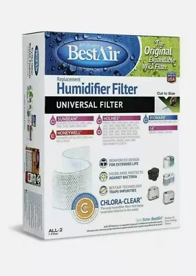 BestAir ALL-2 Extended Life Humidifier Replacement Paper Wick Filter Universal • $6.90