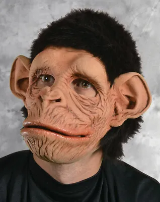 Monkey-Monkey Chimp Mask Movable Mouth Primate Sculpt Costume Natural Latex • $60.42