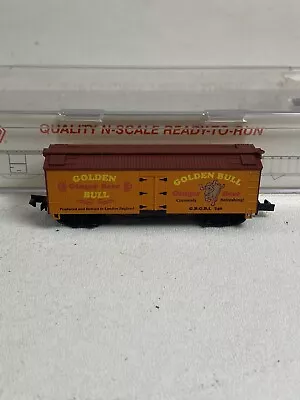 Round House Products N Scale 8942 Golden Bull Beer Old Time Reefer • $19.77