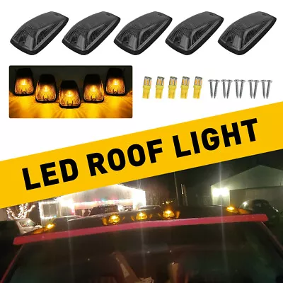 Smoked Lens Cab LED Amber Roof Marker For Lights 1988-02 Chevy/GMC Pickup Trucks • $46.38