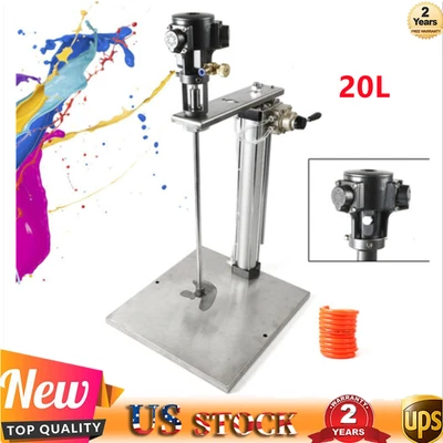 $255.06 • Buy 5 Gallon Automatic Pneumatic Paint Mixer 20L Stand Air Power Agitator Shaker