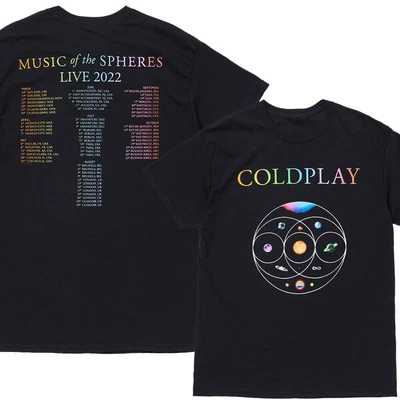 $23.95 • Buy Unisex Cotton Shirt Coldplay Music Of The Spheres World Tour Live Concert Poster