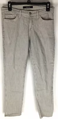 J Brand Aoki Ter Stripe Skinny Ankle Cropped Jeans Size 24 • $29.95