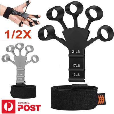 $11.89 • Buy Forearm Trainer Hand Grip Strengthener Finger Exerciser Strength Gripper Therapy