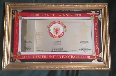 Manchester United Football Club 1978 Centenary Mirror All Trophies Listed Mufc  • £499.99