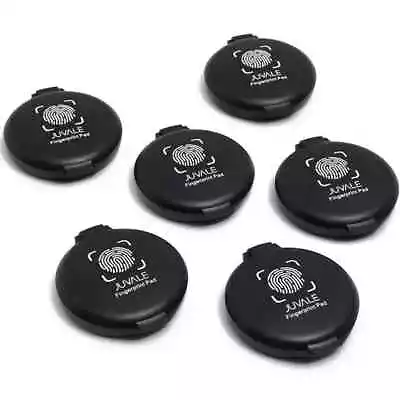 JUVALE 6 PACK Of MINI FINGERPRINT INK PADS - BLACK - NEW IN BOX (SS2) • $9.99