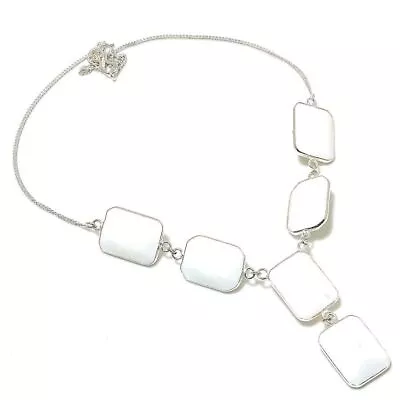 Australian White Opal Gemstone 925 Sterling Silver Jewelry Necklace 18  W428 E30 • $54.19