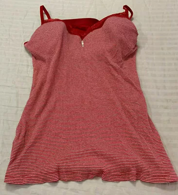 Currants Womens Tank Top With Built Bra Size L • £15.42