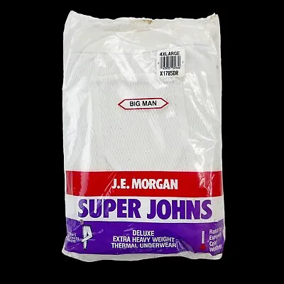 VTG NOS JE Morgan Super Long Johns Thermal Underwear Sz 4XL NWT USA MADE • $34.95